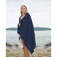 thumbnail image 2 of Solid Dark Blue Beach Towels Oversized Super Absorbent, Minimalism Abstract Denim Texture Lightweight Bath Towel Quick Dry Sets For Bathroom/Pool/Rv Camping/Beach Play/Gym Room/Picnic 23"x47", 2 of 8