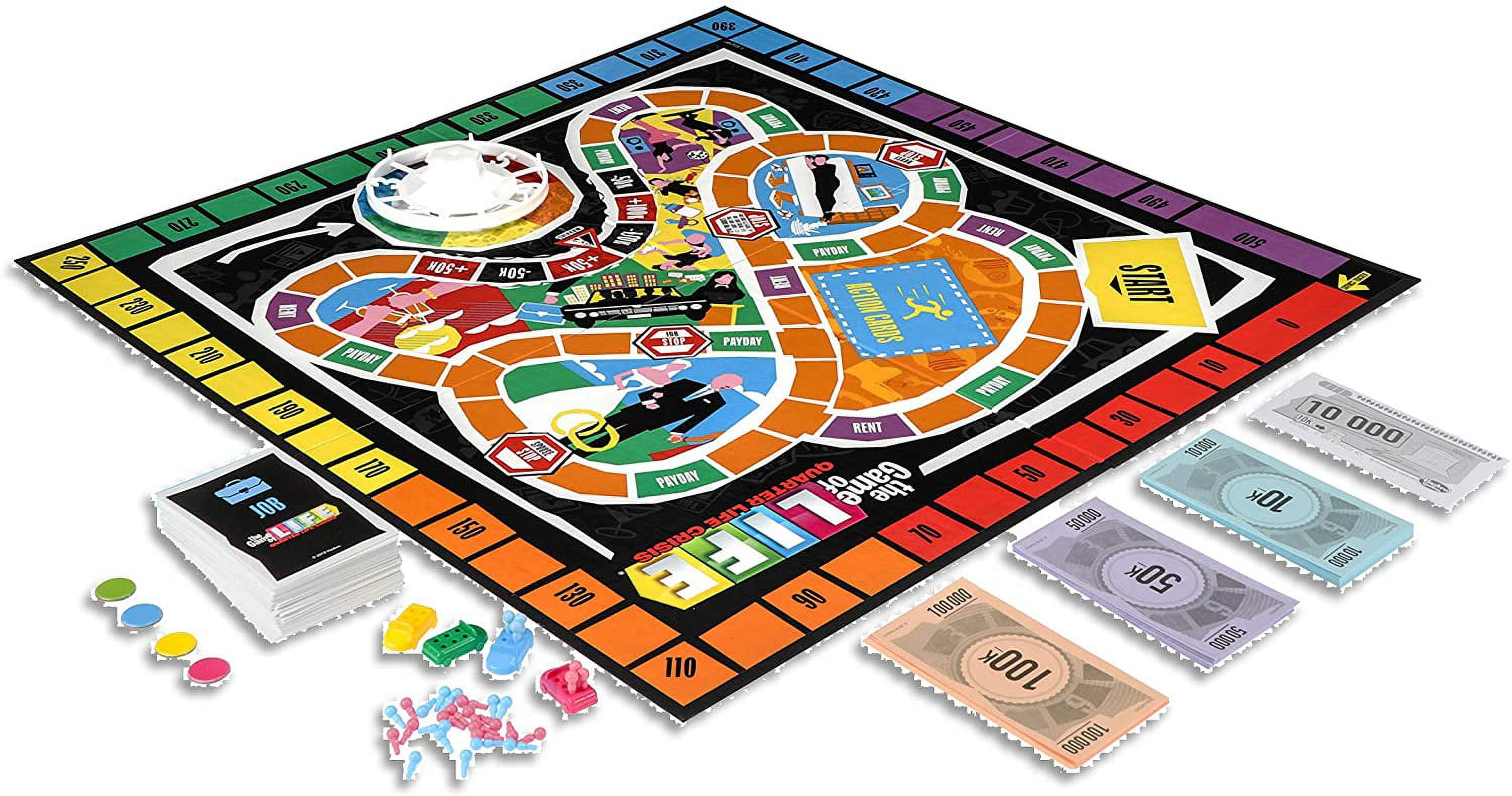 Hasbro The Game of Life: Quarter Life Crisis Board Game, Adult Party Game, Ages 12+, 2+ Players