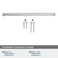 thumbnail image 4 of Amerock Cowrie 10-1/16 inch (256mm) Center-to-Center Polished Nickel Cabinet Pull, 4 of 6