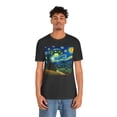 thumbnail image 3 of Unisex Van Gogh Starry Night UFO Shirt, 3 of 8