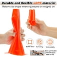 thumbnail image 3 of LANNEY 9'' Cones Sports, 24 Pack Soccer Football Basketball Plastic Orange Cone, 3 of 6