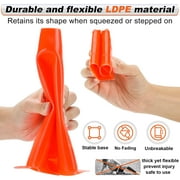 LANNEY 9'' Cones Sports, 24 Pack Soccer Football Basketball Plastic Orange Cone