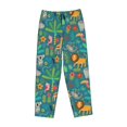 thumbnail image 4 of Balery Jungle Animals print Women's Pajama Pants,Ultra Lightweight Pjs,Lounge Pant-Small, 4 of 9