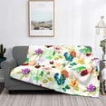 thumbnail image 2 of Fuzoiu Floral Vintage Print Flannel Blanket,Throw Blanket,Flannel Home Decor,Fleece Bed Blankets,Cozy Soft Blanket for Bed, Sofa, Camping, and Travel-60"x50", 2 of 6
