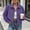 Purple, variant on QIYAGBSA Corduroy Jacket for Women Soft Turn Down Lapel Collar Button Down Long Sleeve Drop Shoulder Fall Casual Outerwear Lightweight (Gray, 2XL)