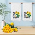 thumbnail image 4 of Juego de 2 toallas de mano FUTBU con forma de girasol para decoración de baño, 35 x 75 cm, 4 of 6