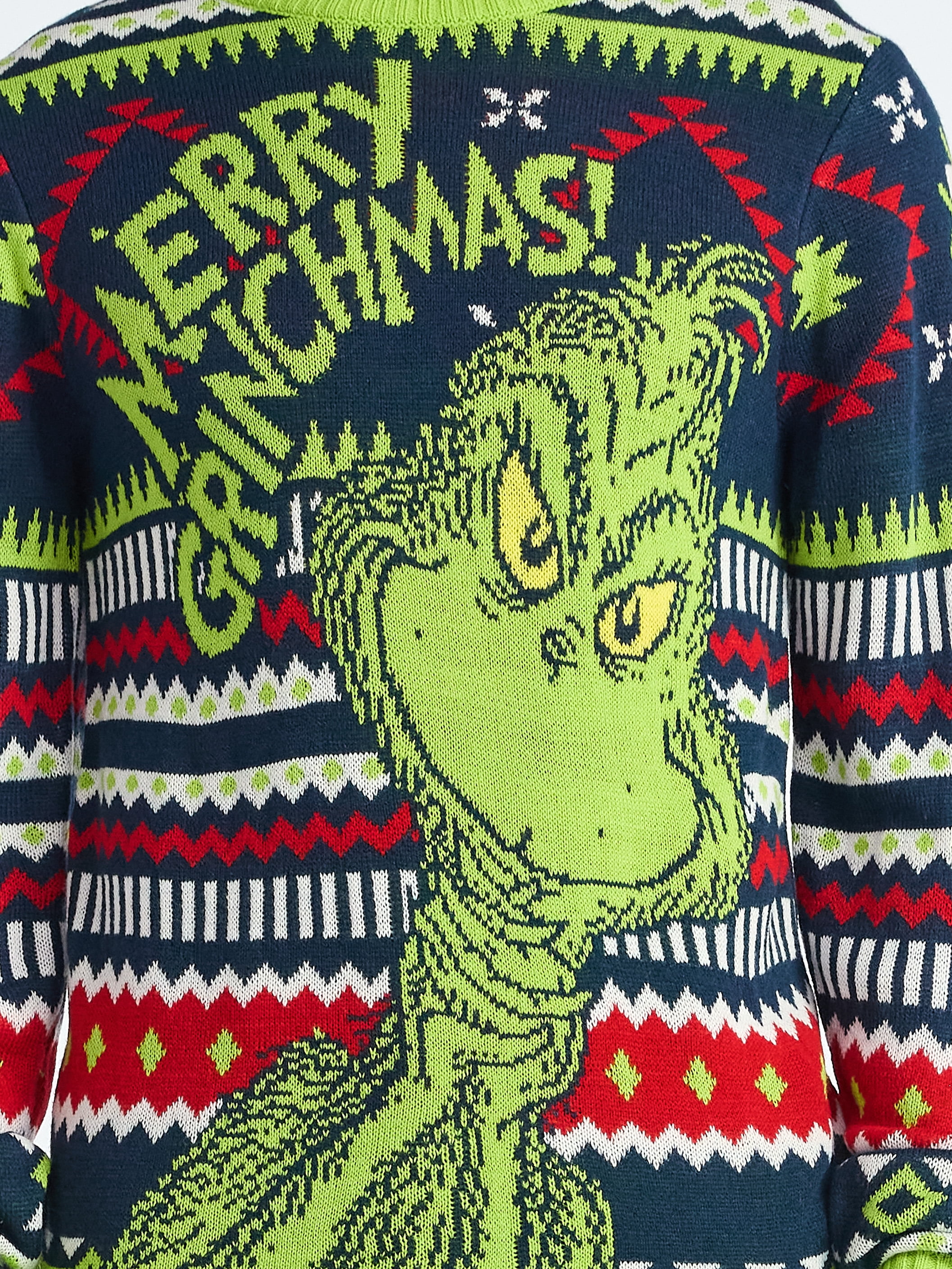Merry Grinchmas Men's and Big Men's Holiday Sweater, Sizes S-3XL