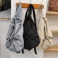 thumbnail image 3 of Fashion Ruched Drawsting Backpacks for Women Casual Nylon Lady Backpack Light Weight Students Bag Large Capacity Travel Sac 2025, 3 of 6