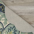 thumbnail image 6 of Ox Bay Eloise 4' Round Teal Floral Medallion Indoor Area Rug, 6 of 8