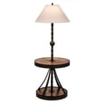 thumbnail image 5 of Meyda Tiffany 165145 Achse 58" Tall Dual Function Floor Lamp - Natural Wood / Oil Rubbed, 5 of 6