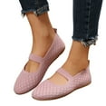 thumbnail image 3 of Sngxgn Women s Flats Breathable Comfort Slip-on Light Weight Walking Shoes(Pink,39), 3 of 8