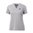 thumbnail image 2 of Women's Cutter & Buck Heather Gray Northwestern Wildcats Forge Stretch Blade V-Neck Top, 2 of 3