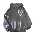 thumbnail image 5 of Godom Women's Casual Hoodies Long Sleeve Sweatshirts Cowl Neck Drawstring Hooded Pullover Top with Pockets, 5 of 5