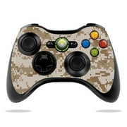 MightySkins Skin for Microsoft Xbox 360 Controller - Desert Camo | Protective Viny wrap | Easy to Apply and Change Style | Made in the USA