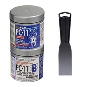 PC Products PC-11 Epoxy Adhesive Paste Kit with Mixing Tool, Two-Part Marine Grade, 1/2lb in Two Cans, Off White, (20128)