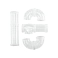 thumbnail image 2 of Hamster Tubes, Adventure External Pipe Set Transparent Hamster Cage Accessories Toys to Expand Space DIY Connection Tunnel Rat Toy Clear, 2 of 10