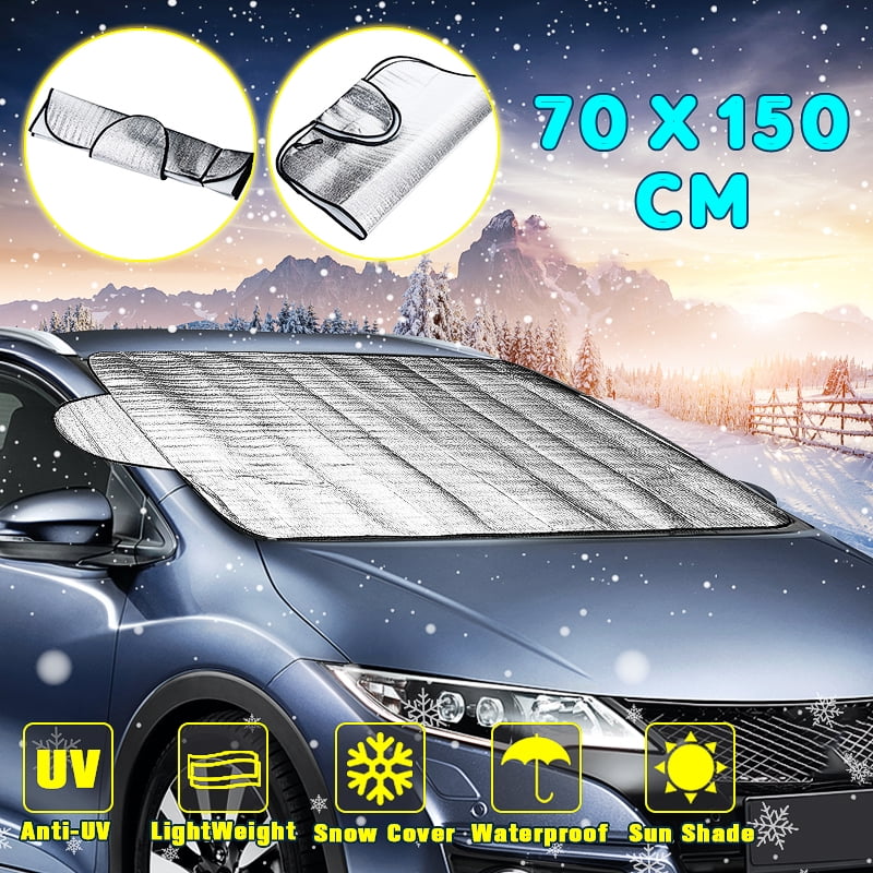 Windscreen Cover Heat Sun Shade Anti Snow Frost Ice Shield Dust Protector Silver