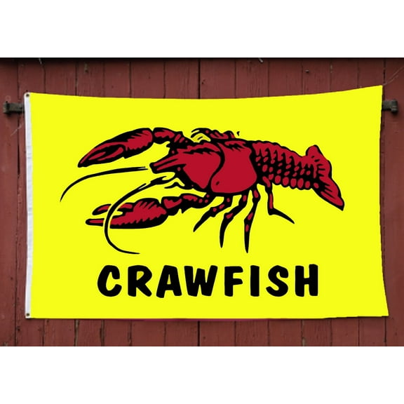 Stellar Fishing Crawfish 3' x 5' Polyester Flag Outdoor Bait & Seafood Store Advertising