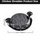 thumbnail image 2 of Herramienta trituradora de pollo de 10.0 in, grande for cocina, trituradora de carne de pechuga de pollo visible con fondo antideslizante fuerte y mango ergonómico, negro, 2 of 5