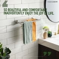 thumbnail image 2 of KOKOSIRI Hand Towel Holder Rack 16 Inch Bathroom Double Towel Bars Rails for Bath Toilet Brushed Nickel Stainless Steel B5005BR-L16, 2 of 9