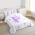 thumbnail image 3 of Castle Fairy 2-Piece Twin Size Comforter Set, Initial P Monogram Print, 3 of 8