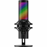 HyperX QuadCast 2 S – USB Microphone, with RGB Lighting, Streaming and Podcasting, with On-Board Controls, LED Lighting, Removable Shock Mount, PC, Mac, USB-C - Black