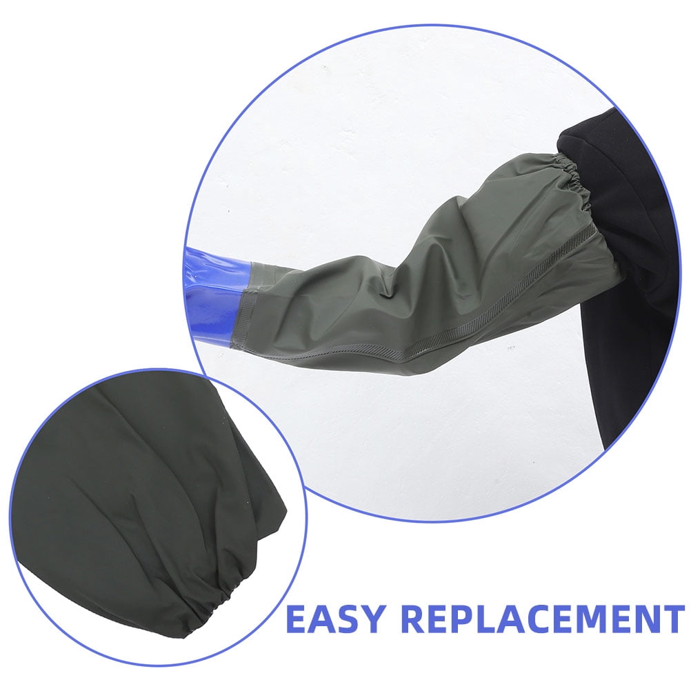 ETHZZLE 2Pairs Elbow Length Waterproof Rubber Gloves for Kitchen and Dishwashing with Flexible Fit Assorted Colors