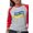 Heather/Red, variant on CafePress - Pray For Ukraine Long Sleeve T Shirt - Womens Baseball Tee