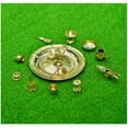 thumbnail image 5 of Brass Pooja Ashta Mangala Lamp Urli Set/Kerala Astamangalya Set (Approx. 10 Inch), 5 of 5