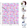 thumbnail image 4 of Pink Butterfly Pattern Blanket,Comfortable Soft Flannel Throw Blanket,All Season,Warm Lightweight Blankets for Sofa Bed Couch Living Room Chair,30"x40", 4 of 4