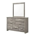 thumbnail image 7 of Kings Brand Furniture Balta 6-Piece King Size Gray Bedroom Set. Bed, Dresser, Mirror, Chest & 2 Nightstands, 7 of 7