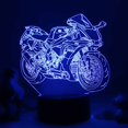 thumbnail image 1 of Motocicletas LED 3D que cambian de color con luz nocturna para niños, 1 of 1