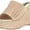 Natural/Gold 710, variant on Nine West Women's Everie2 Wedge Sandal, Brown 200, 9.5