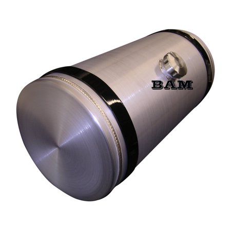 12x33 Center Fill Round Spun Aluminum Gas Tank - 16 Gallon 3/8 NPT