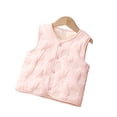 thumbnail image 3 of KYAIGUO Boys Girls Padded Vest Sleeveless Jacket for Kids Baby Fall Winter Thickened Outerwear Toddler Warm V-Neck Cotton Waistcoat 9 Months-6 Year, 3 of 9