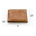 thumbnail image 5 of Rico Industries College Butler  Brown Laser Engraved Bill-fold Wallet - Slim Design - Great Gift, 5 of 7