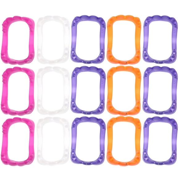 50PCS Halloween Dentadura Dentadura De Plástico Dientes Divertidos Accesorios De Disfraces De Fiesta