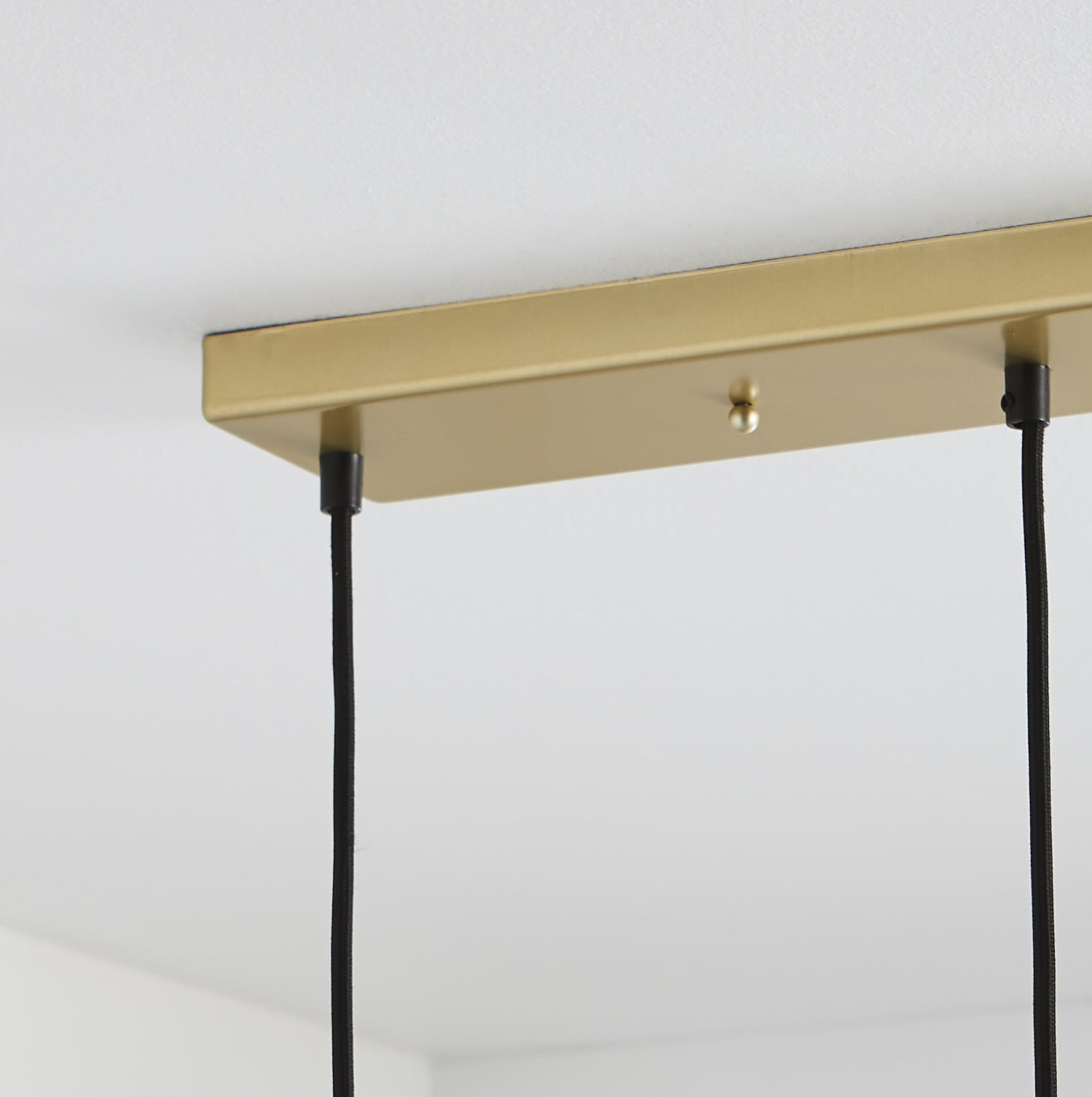 Better Homes & Gardens Three Clear Glass Pendant Burnished Brass, A19×3 40W Soft White, Medium Base, Dimmable, 1 pack