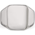 thumbnail image 4 of Stainless Steel Polished Signet Ring (Size 9) Made In China sr627-9, 4 of 5