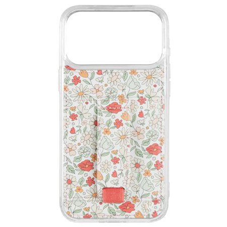 Walli Cases iPhone 17 Pro Phone Case with Wallet and Finger Strap - Blossom Bliss