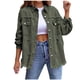 thumbnail image 2 of Chaqueta vaquera holgada de manga larga con botones, informal, con rebabas y agujeros, para mujer de Augper, 2 of 8