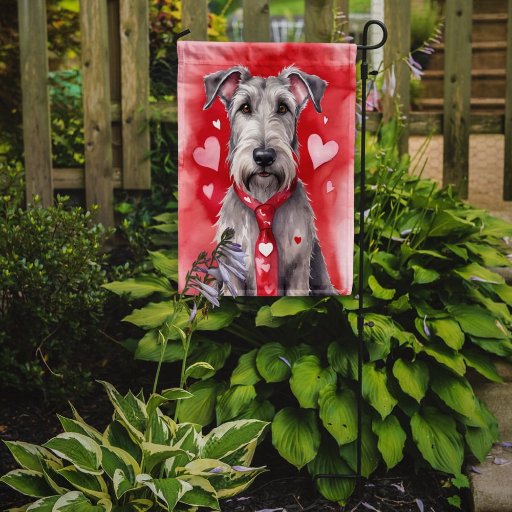 Irish Wolfhound My Valentine Garden Flag 11.25 in x 15.5 in