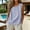 Sky Blue, variant on Linen Tank Tops for Women, Summer Casual Comfy Linen Shirts Round-Neck Breathable Tank Top for Women Sleeveless Summer Clothing for Vacation, Beige L