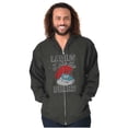 thumbnail image 4 of Papa Smurf Ladies Love the Beard Cool Zip Hoodie Sweatshirt Men Brisco Brands X, 4 of 6