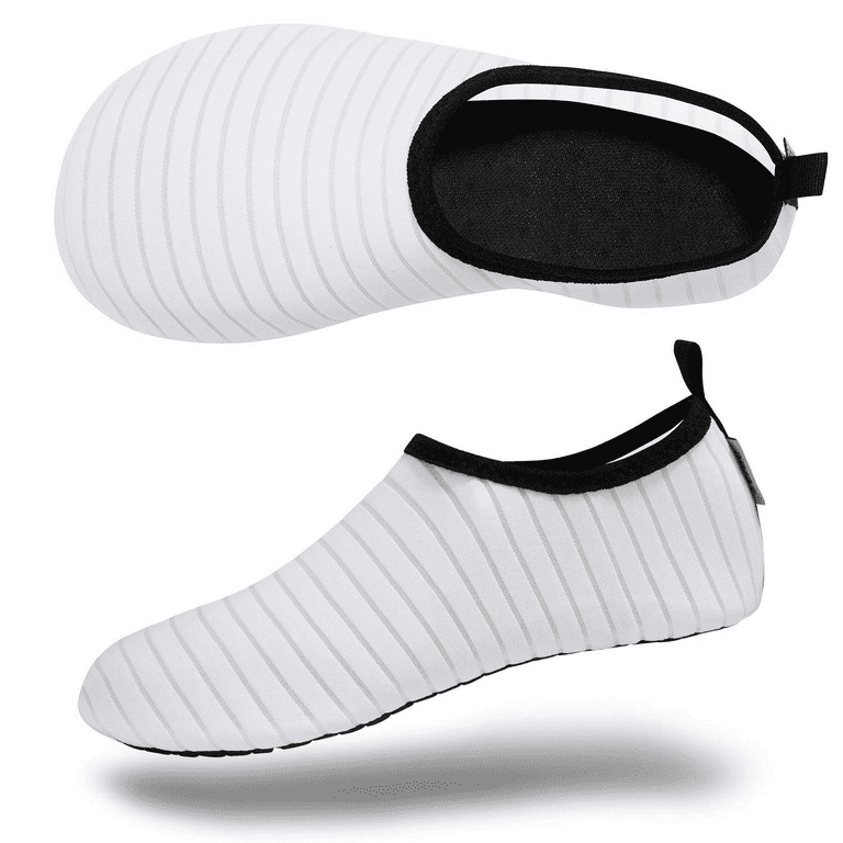 VIFUUR Water Sports Shoes Barefoot Quick-Dry Aqua Yoga Socks Slip-on for  Men Women Black