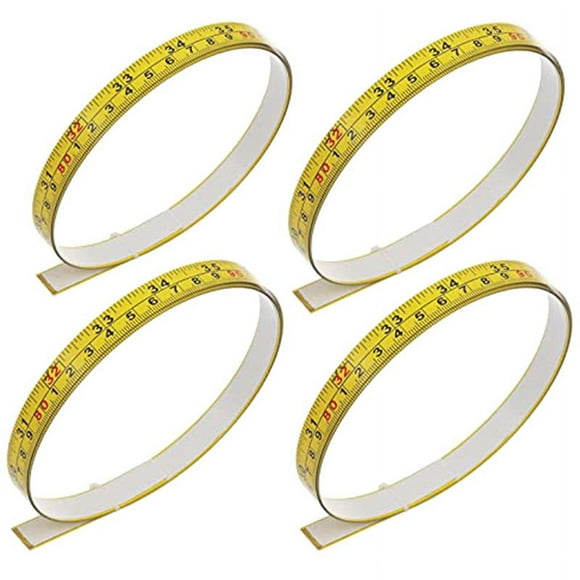 4 Self Adhesive Tape Measures and Metric Graduated Tape Measures with Adhesive Woodworking Saw and Plotting