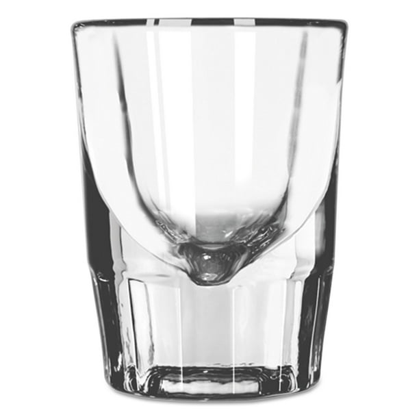 Whiskey Service Drinking Glasses, Fluted Shot Glass, 11/2oz, 27/8"H