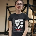 thumbnail image 3 of Tee Hunt Trump 2024 T-Shirt Keep America Great Re-Elect Donald Trump Women's T-Shirt Tee, Black, X-Large, 3 of 5