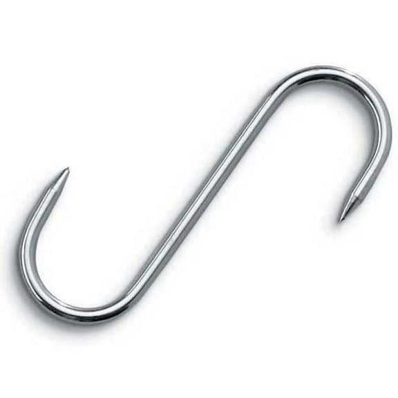 Stainless Steel S Meat Hook, Extra Heavy Duty 11-3/4" (1/2" Thick)