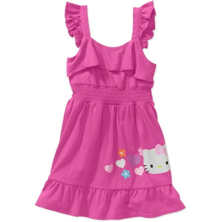 Hello Kitty Baby Girls' Ruffle Solid Dre